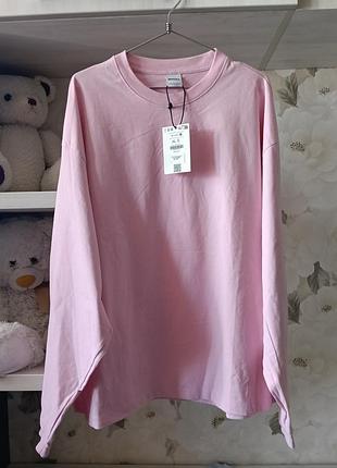 Світшот реглан лонгслів 50-52 розмір xl xxl zara