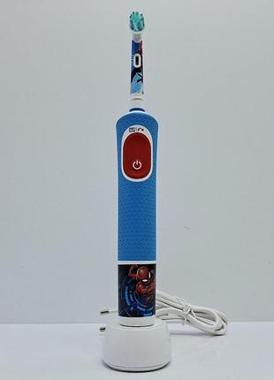 Електрична зубна щітка дитяча oral-b 3708 pro vitality kids spiderman