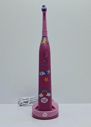 Електрична зубна щітка дитяча dontodent bt-087 active kids pink