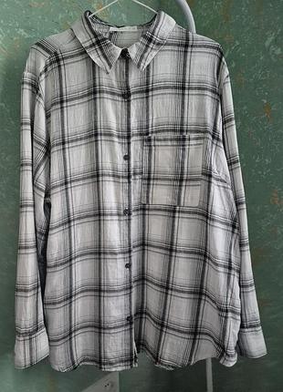 Рубашка клетка 100% cotton