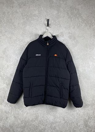 Чоловіча зимова куртка пуховик тепла ellesse nebula padded jacket чорного кольору оригінал m