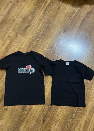 Футболка чорна 104-116 moschino