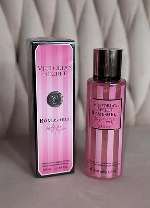 Набір парфумований victoria’s secret 🎁 лосьйон для тіла+спрей з шимером вікторія сікрет
