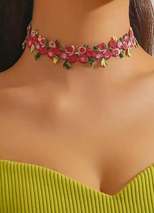 Цветочный чокер 2