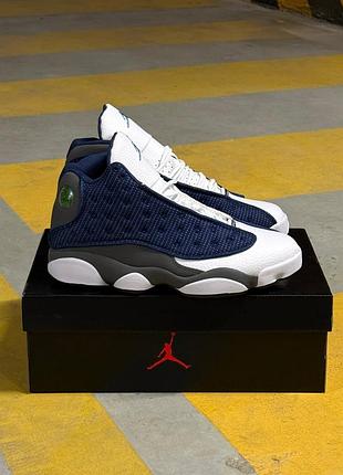 Кроссовки air jordan 13 retro blue flint