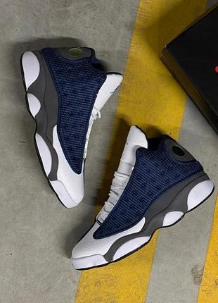 Кроссовки air jordan 13 retro blue flint