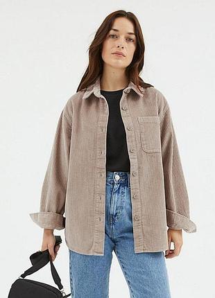 Вельветовая рубашка, куртка, бренд george, размер 48-50