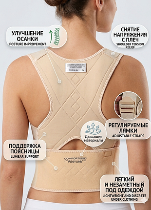 Корректор осанки comfortisse posture — ваша идеальная спина и уверенность!