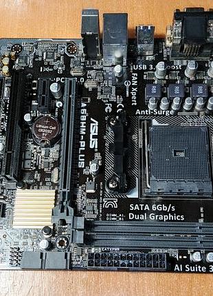 Материнська плата asus a68hm-plus (sfm2/fm2+, amd a68h, pci-ex16) (читать текст)