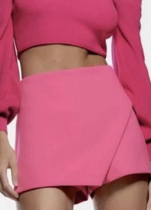 Ассиметрична спідниця-шорті zara