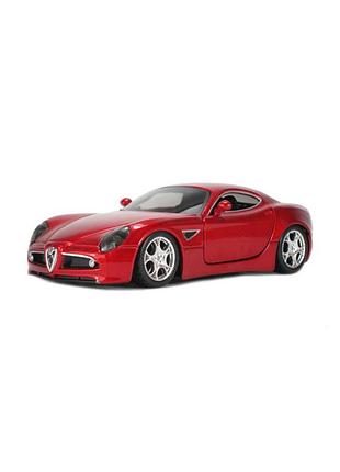 Дитяча автомодель alfa 8c competizione bburago 18-43004 червоний металік, 1:32