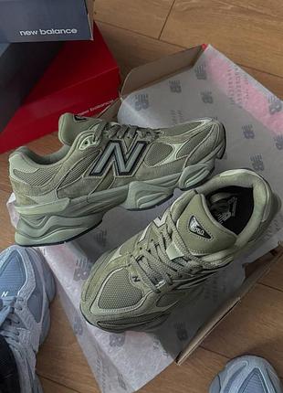 Мужские кроссовки new balance 9060 greenнтерес зеленого цвета