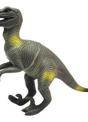 Гумовий динозавр "dino world" (хакі)