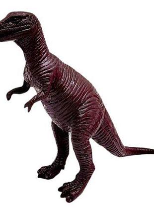 Гумовий динозавр "dino world" (коричневий)