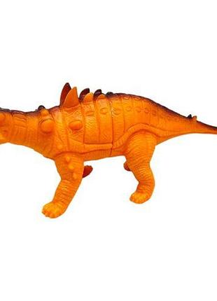 Гумовий динозавр "dino world" (рудий)