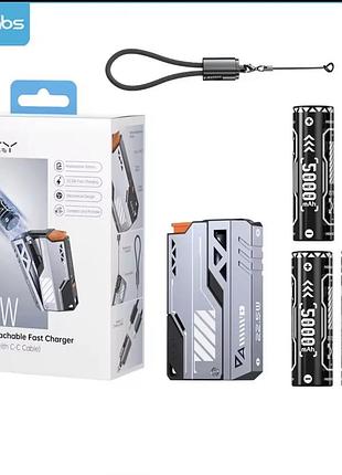 Павербанк 15000mah 22.5w швидка зарядка / знімні акумулятори 21700)