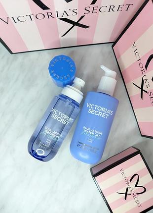 Набор / мист + лосьон для тела body care «blue jasmine &amp; water lily». victoria’s secret. оригинал 🇺🇸