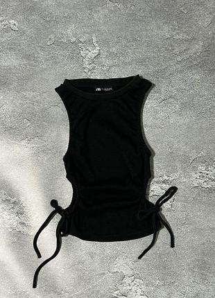 Топ чорний zara