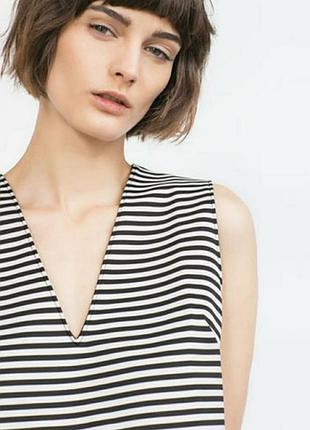 Блуза в полоску zara