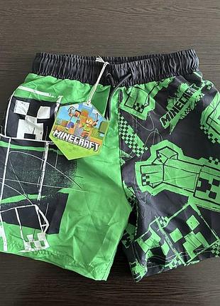 Плавальні шорти minecraft 122-128 158-164