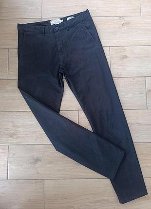 Базовые черные брюки skinny fit размер 34