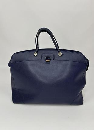 Жіноча сумка furla шкіряна синя оригінал made in italy