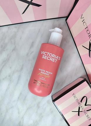 Увлажняющий лосьон для тела body care «white peach &amp; mango». victoria’s secret. оригинал 🇺🇸