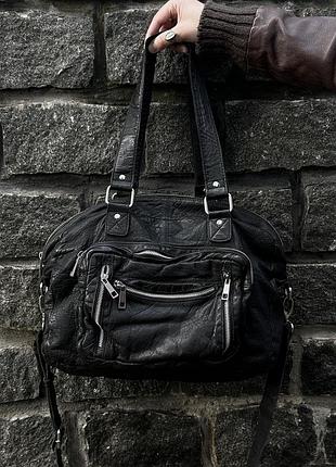 Шкірянка y2k сумка nunoo mille washed bag/vibe balenciaga