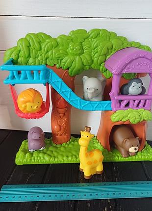 Озвученный игровой набор зоопарк kid connection zoo play set животного дикой природы