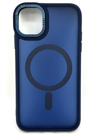 Чохол для iphone 15 з magsafe colourful синій