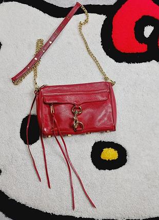 Шкіряна вінтажна сумка rebecca minkoff