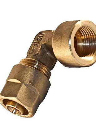 Угол ø 16х1/2" с внутренней резьбой valsir 2.25