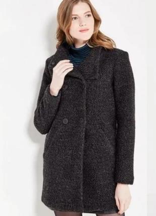 Шерстяное пальто полупальто букле only m