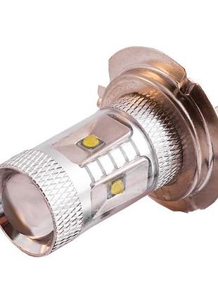 Светодиодная автомобильная лампа h7-gree 30w белый 12v ledua