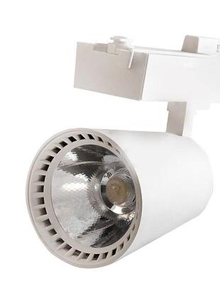 Светильник светодиодный трековый 40w 2400lm 6500k белый lm506-40