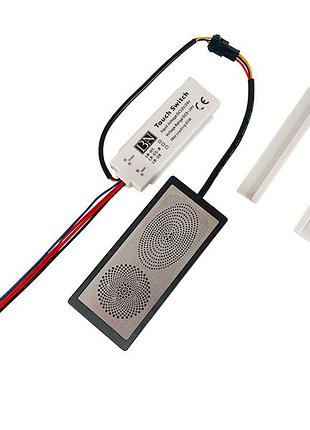 Сенсорный выключатель для зеркал biom lb-05-вт bluetooth, dimmer