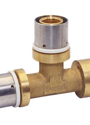 Тройник 26х26х3/4" с боковой внутренней резьбой valsir пресс 2.25