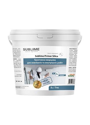 Грунтовка кварцевая sublime primer silica universal, 5 л