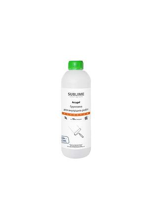 Грунтовка для внутренних работ acrygel standard, 1л