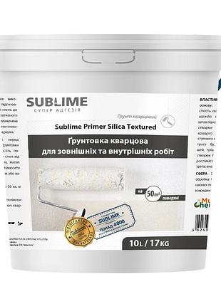 Грунтовка кварцевая sublime prime silica textured, 10 л