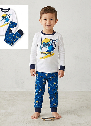 Піжама для хлопчика під манжет бавовняна трикотажкая коттон