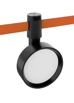 Светодиодный трековый светильник aeroline yz1815 48v 10w 4000к 105° 95*30мм черный цвет ledua