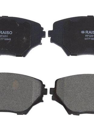 Колодки тормозные передние raiso (швеция) toyota rav4 ii, тойота рав 4 2 00- #rp3251 uajsaux17