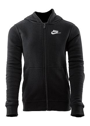 Детская стильная кофта найк оригинал nike b nsw hoodie fz club bv3699-010 122-128 см