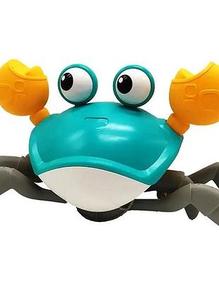 Детская интерактивная игрушка краб-беглец с движением и звуковыми эффектами развивающая игра на батарейках для детей