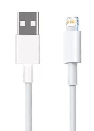 Кабель для зарядки apple iphone usb-lightning 2.4a 1 м — зарядный провод шнур для айфона лайтнинг