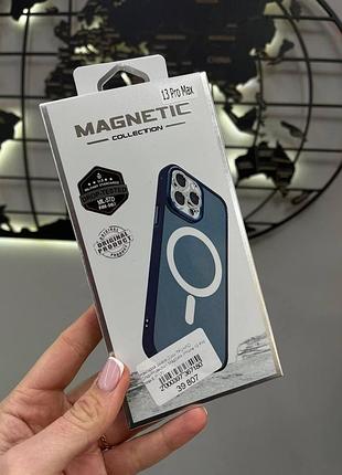 Чехол-накладка space magsafe iphone 13 pro max,чехол прозрачный с магсейфом для телефона айфон 13 про макс