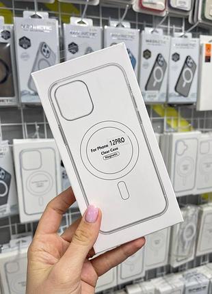 Прозрачный чехол для iphone 12 pro с magsafe и закрытой камерой, чехол с защитой камеры iphone 12 pro