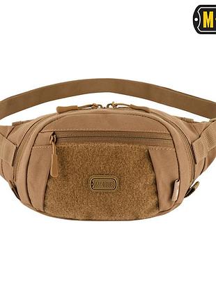 Мужская поясная сумка песочного цвета м тас, m-tac сумка companion bag small black