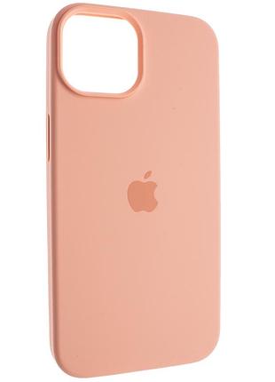 Силиконовый чехол с закрытым низом apple iphone 16 pro max silicon case #81 chalk pink
